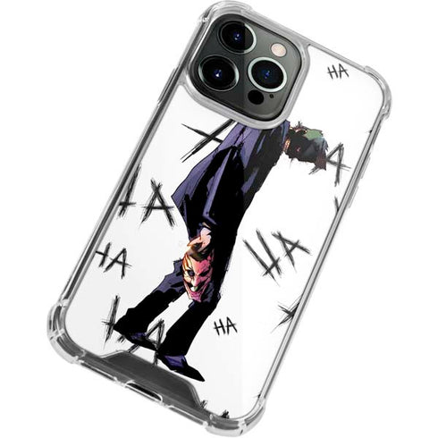DC Comics The Joker HAHAHA Walking iPhone 14 Pro Clear Case